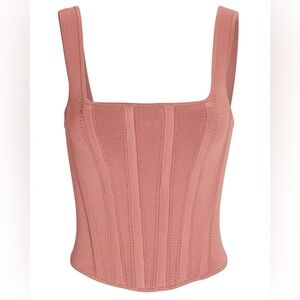 Dion Lee Pointelle Pink Corset